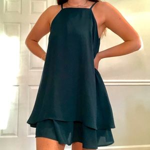 💛Forest Green Slip Dress - Charlotte Russe